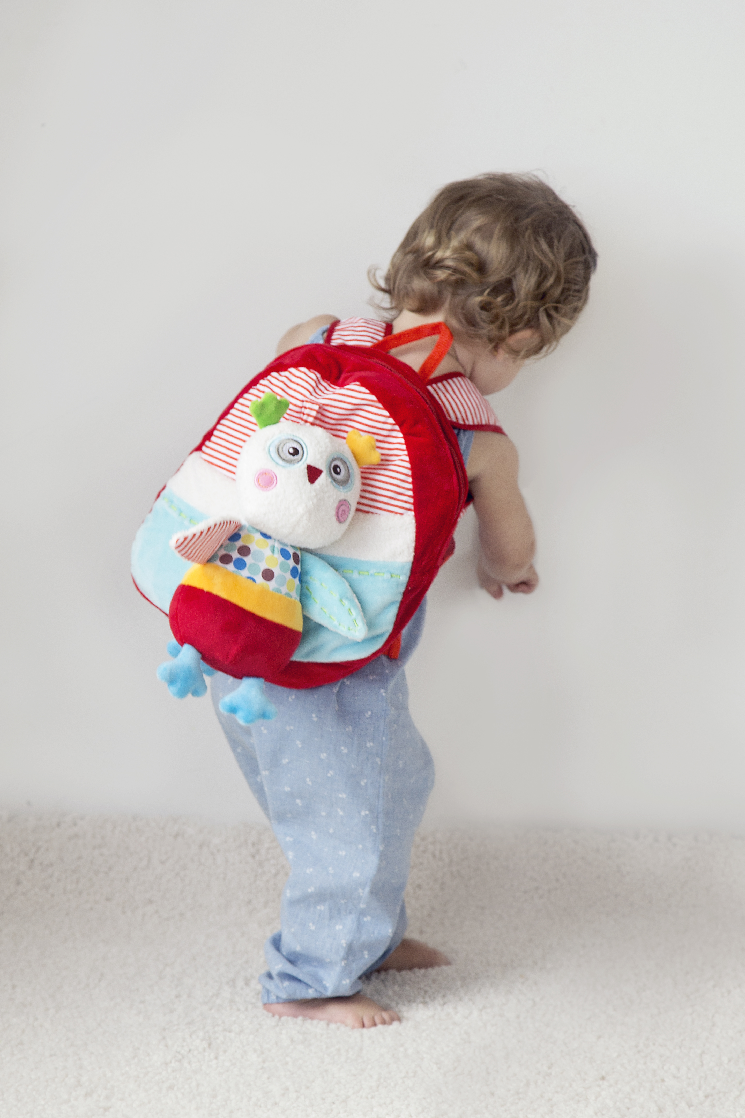 Mochila Con Peluche Búho Storki